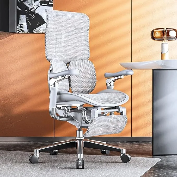imgi_6_1755243475-1 Ergonomisk kontorstol av høy kvalitet med fotstøtte - Bilde 1